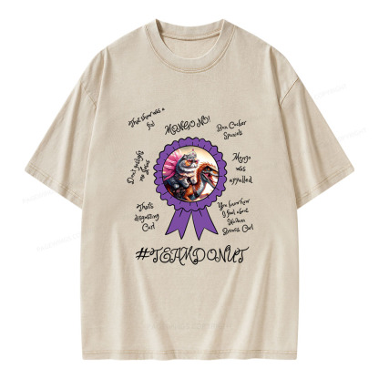 Pagewings Princess Donut & Mongo Unisex Washed T-shirt