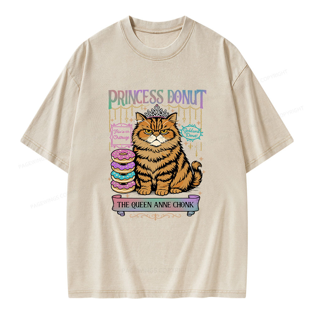 Pagewings Princess Donut Unisex Washed T-shirt