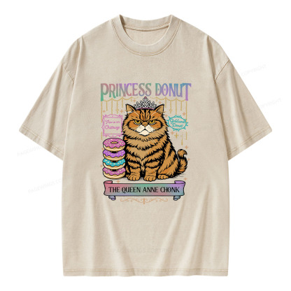 Pagewings Princess Donut Unisex Washed T-shirt