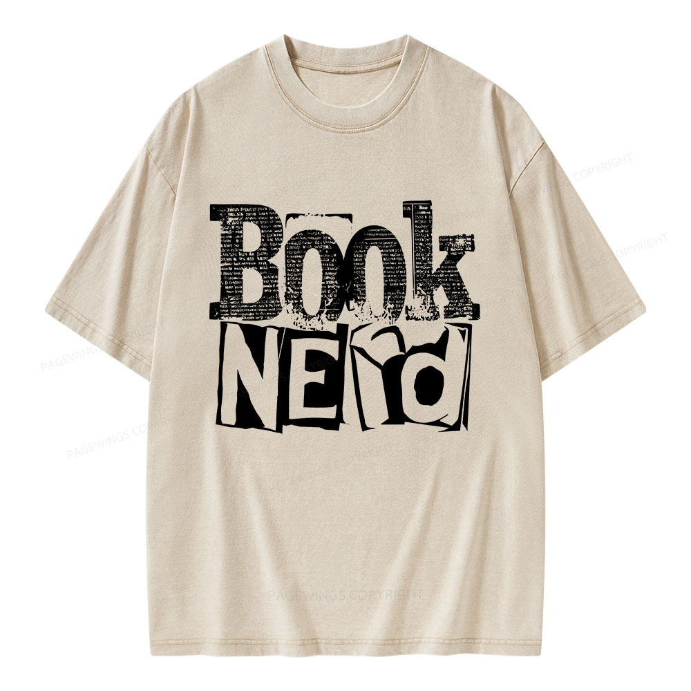 Pagewings Booknerd Unisex Washed T-shirt
