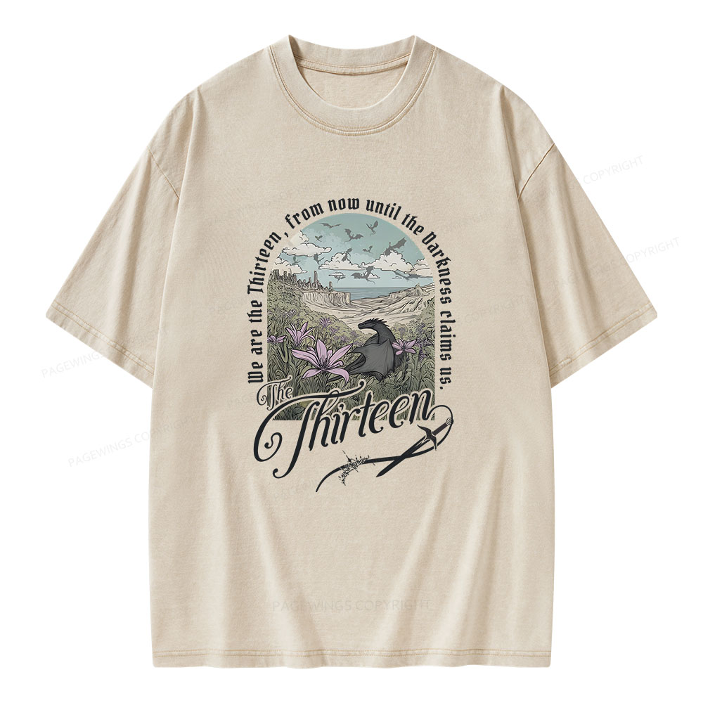 Pagewings The Thirteen Unisex Washed T-shirt
