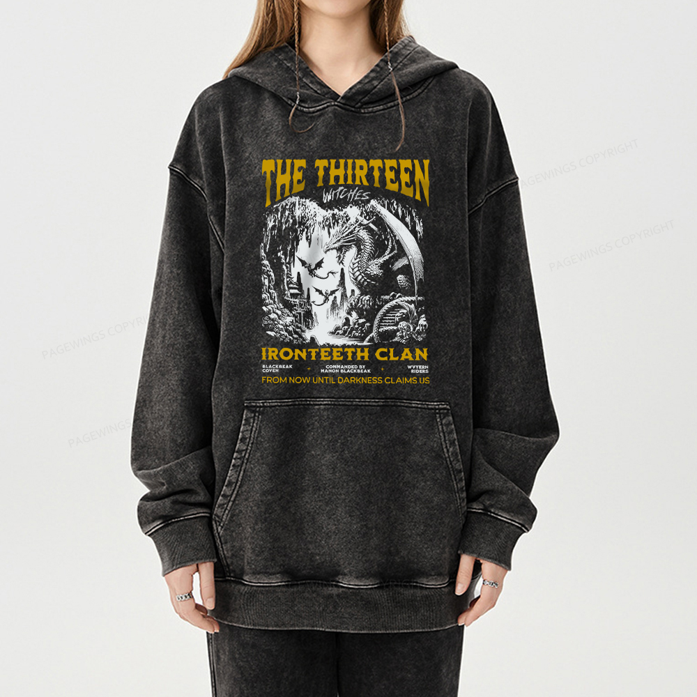 Pagewing Reading Rainbow Unisex Washed Hoodie