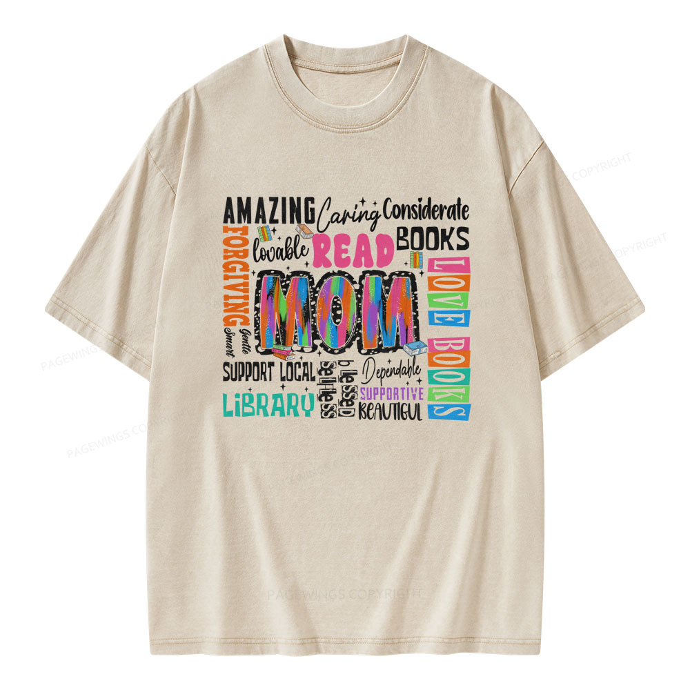 Pagewings Read Books Unisex Washed T-shirt