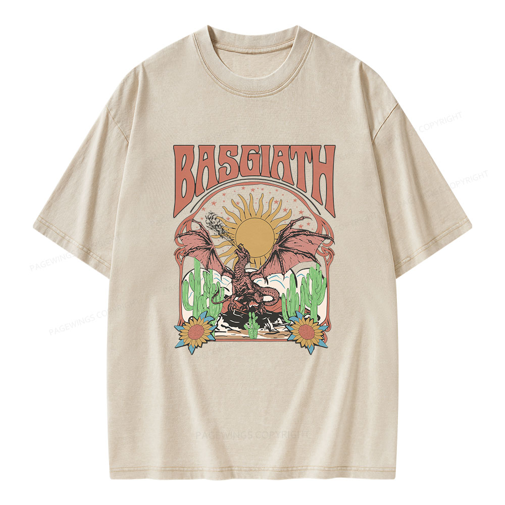Pagewings Basgiath War College Dragon Rider Unisex Washed T-shirt