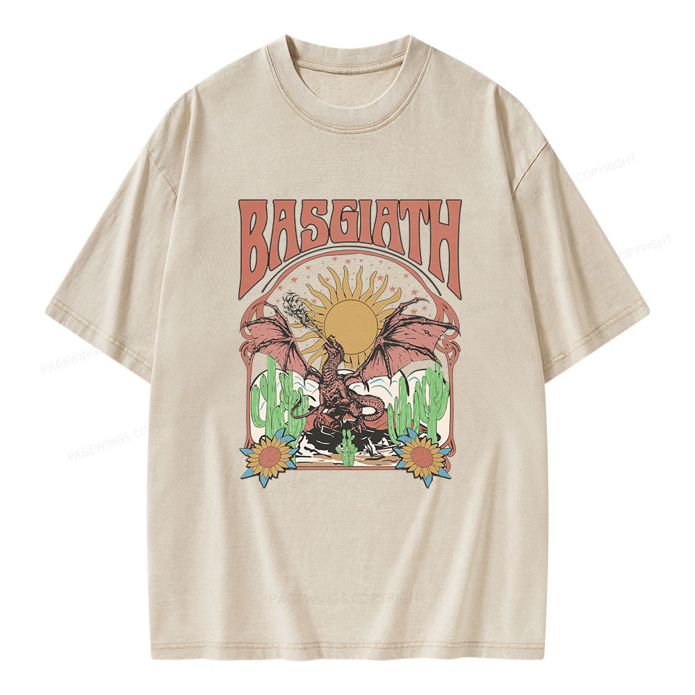 Pagewings Basgiath War College Dragon Rider Unisex Washed T-shirt
