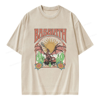 Pagewings Basgiath War College Dragon Rider Unisex Washed T-shirt