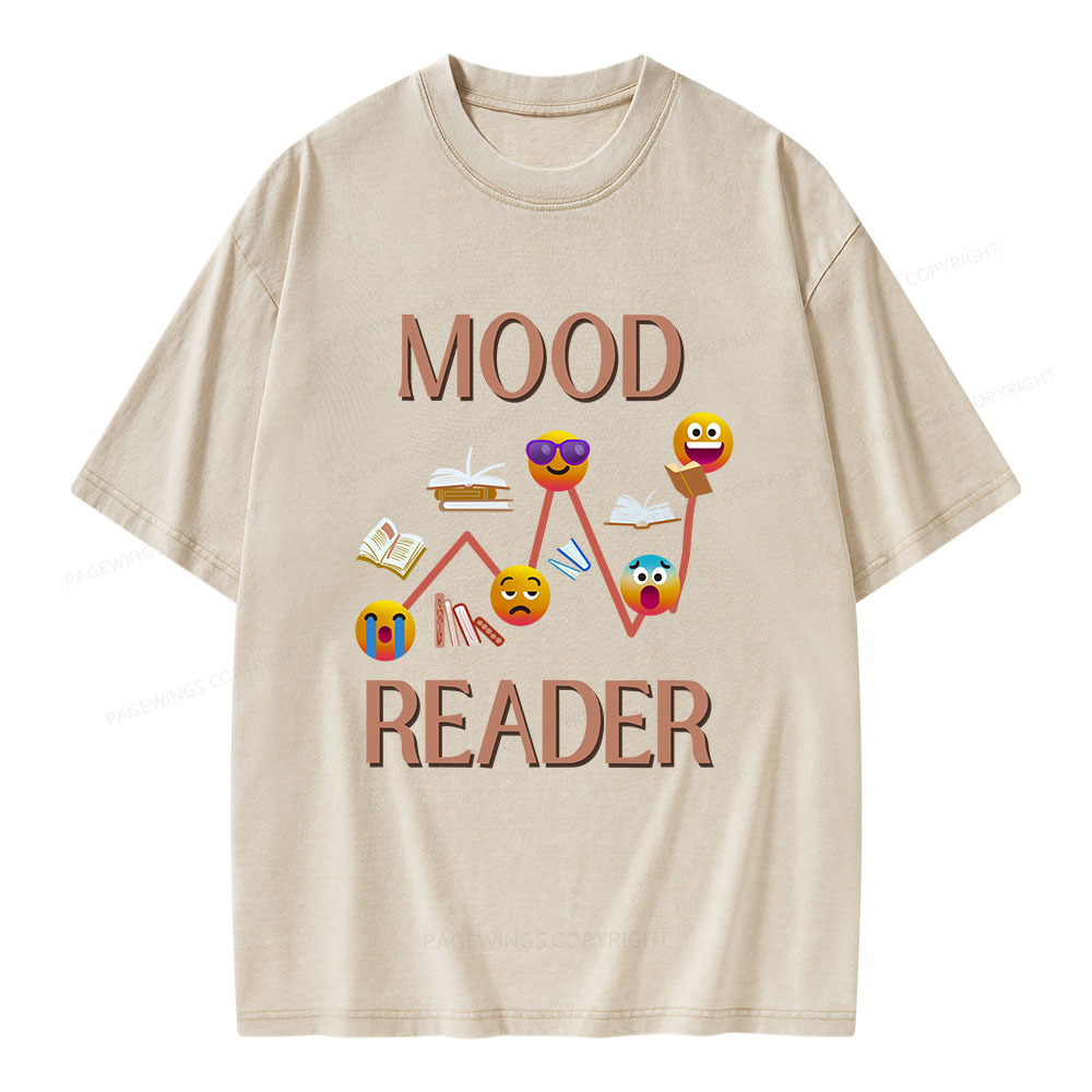 Pagewings Mood Reader Unisex Washed T-shirt