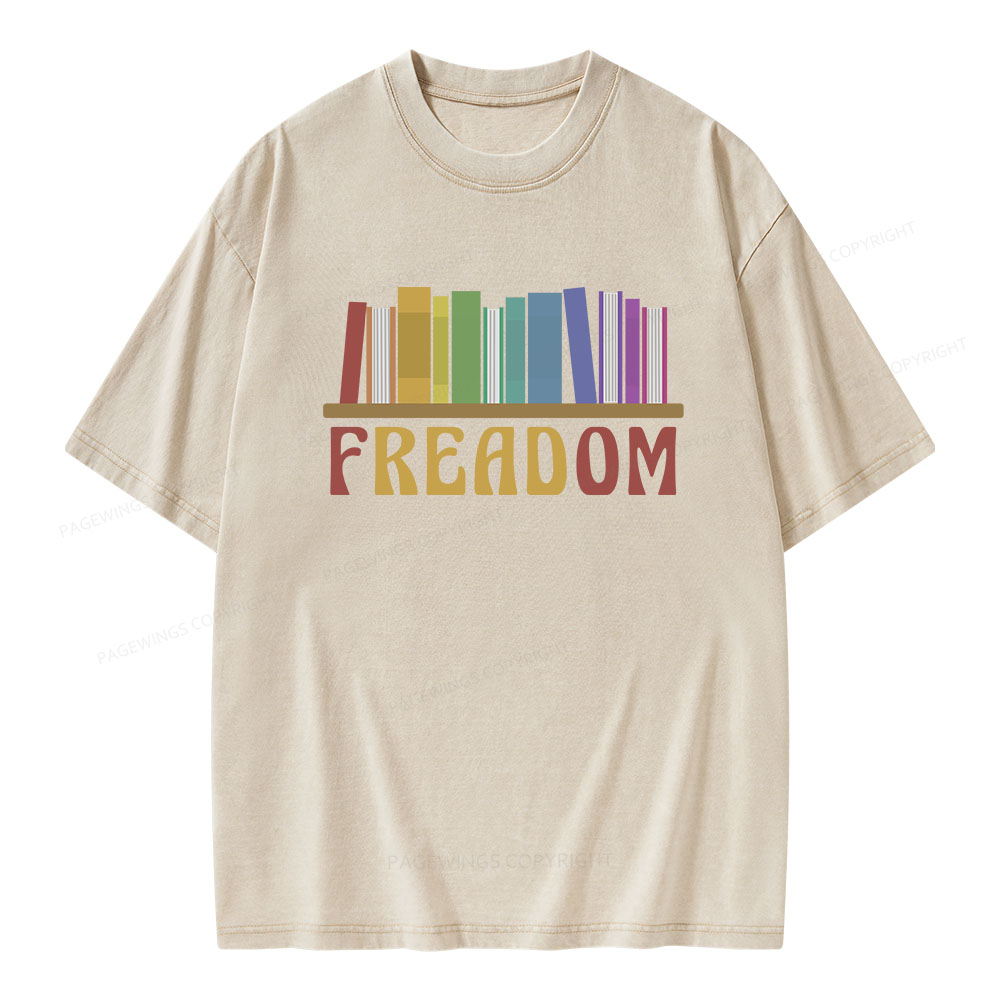 Pagewings Freadom Unisex Washed T-shirt