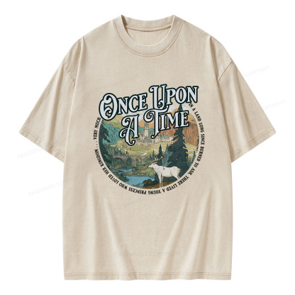 Pagewings Once Upon A Time Unisex Washed T-shirt
