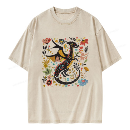 Pagewings Fantasy Reader Unisex Washed T-shirt