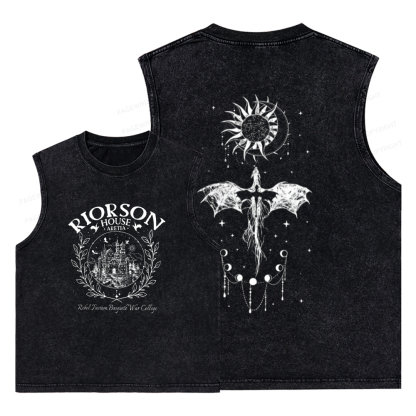 Pagewings Fourth Wing Unisex Washed Tank Top