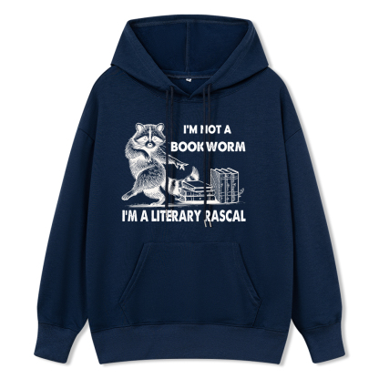 Pagewings I'm Not A Bookworm I'm A Literary Rascal Unisex Classic Hoodie