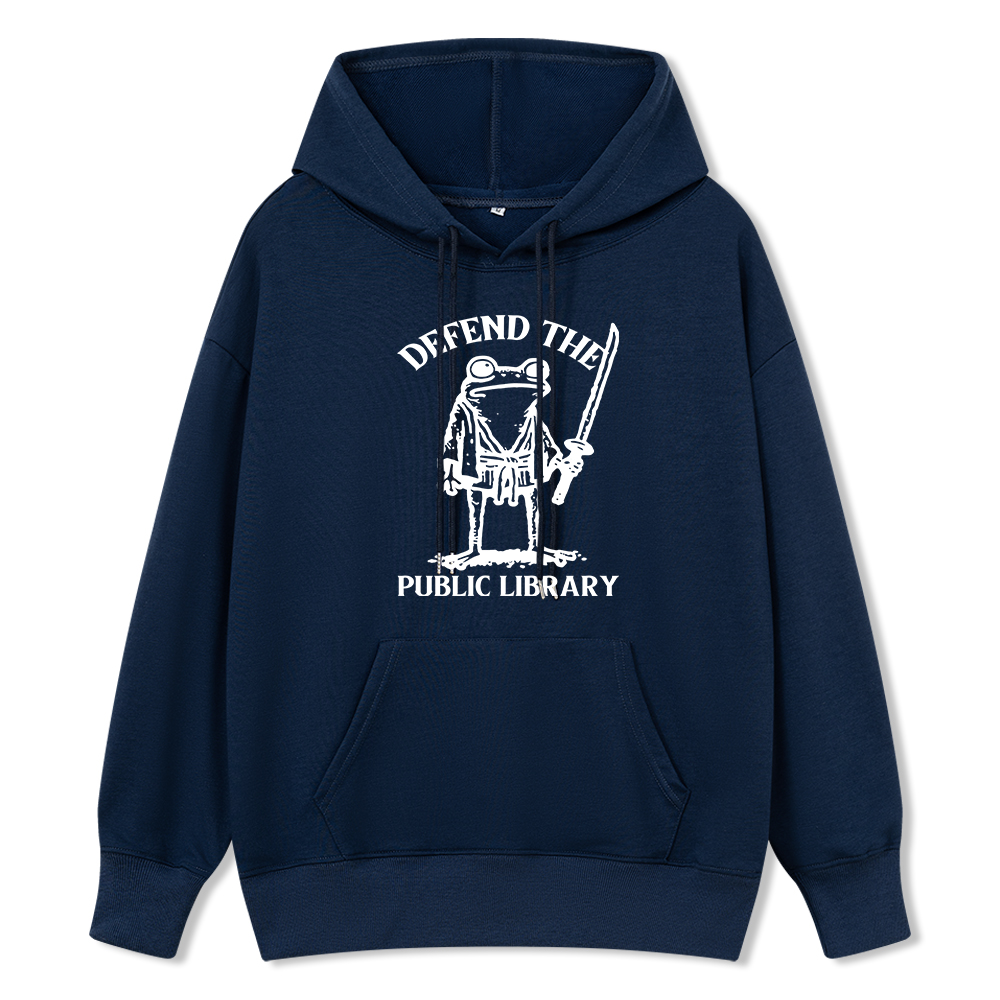 Pagewings Defend Your Public Library Unisex Classic Hoodie