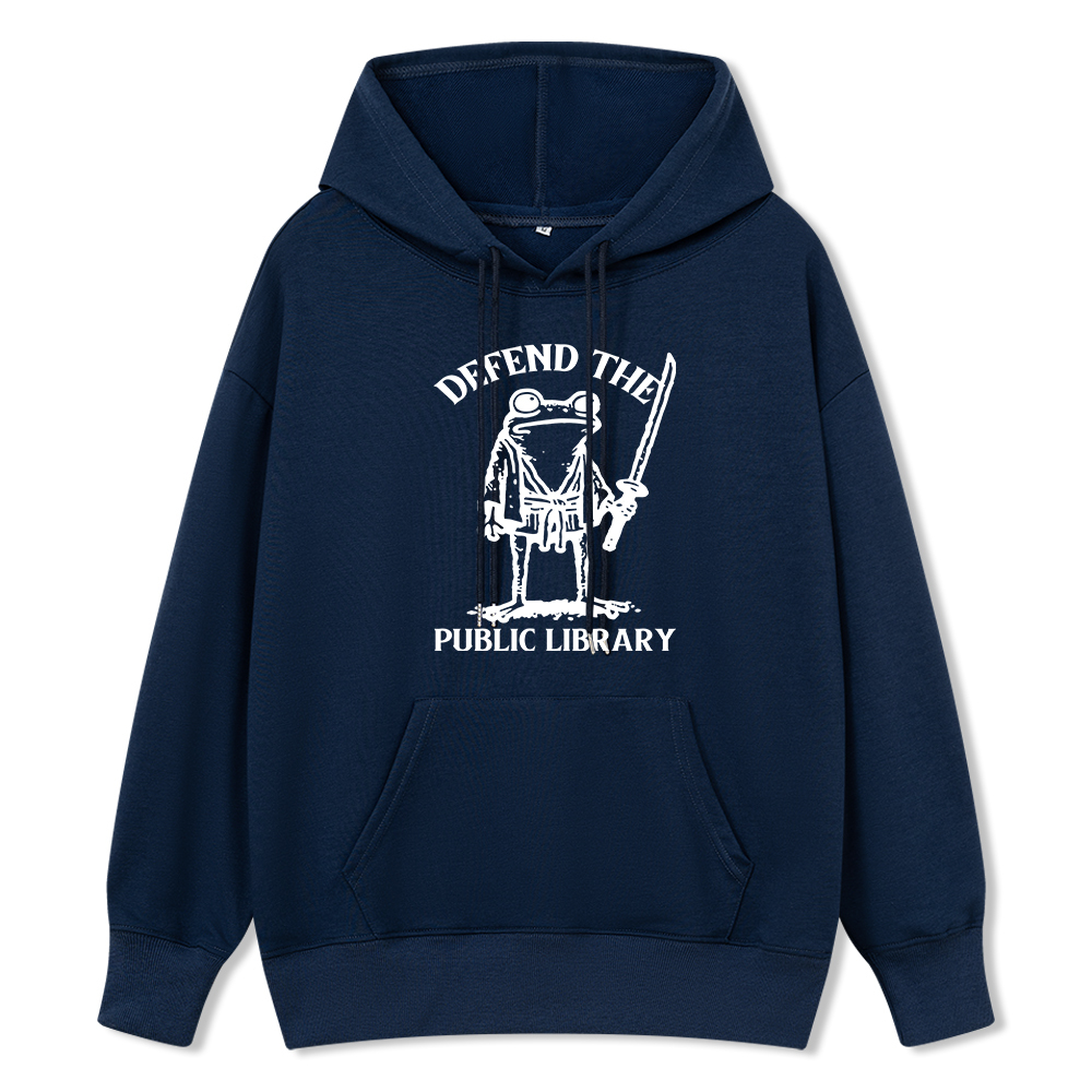 Pagewings Defend Your Public Library Unisex Classic Hoodie