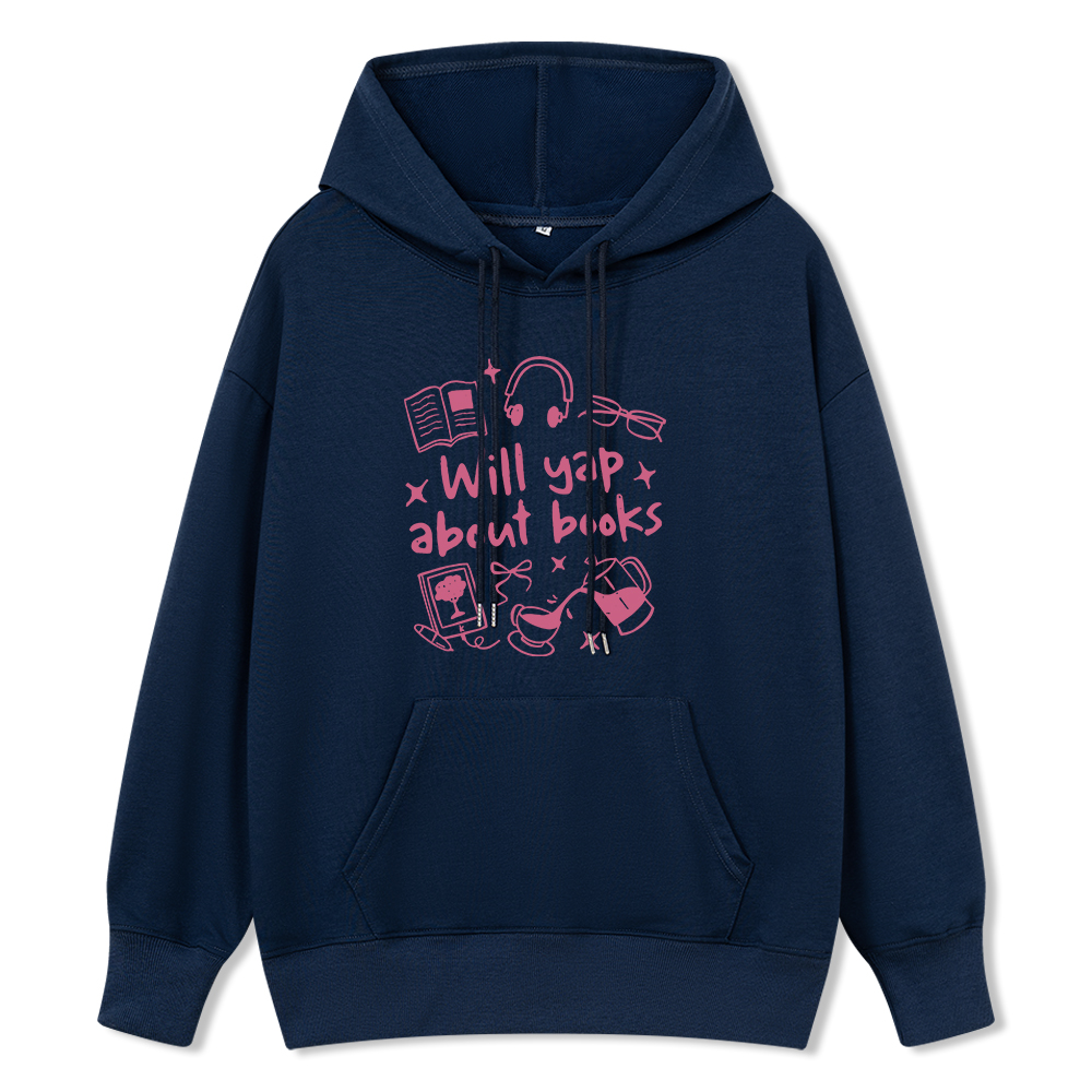 Pagewings Will Yap About Books Unisex Classic Hoodie