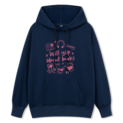 Pagewings Will Yap About Books Unisex Classic Hoodie