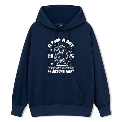 Pagewings A Book A Day Keeps The Mental Breakdown Away Unisex Classic Hoodie