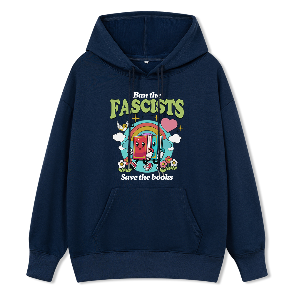 Pagewings Ban the Fascists Save the Books Unisex Classic Hoodie