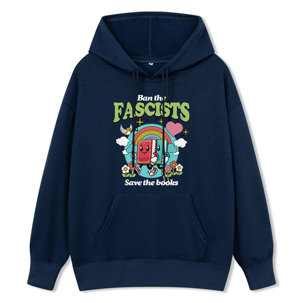 Pagewings Ban the Fascists Save the Books Unisex Classic Hoodie