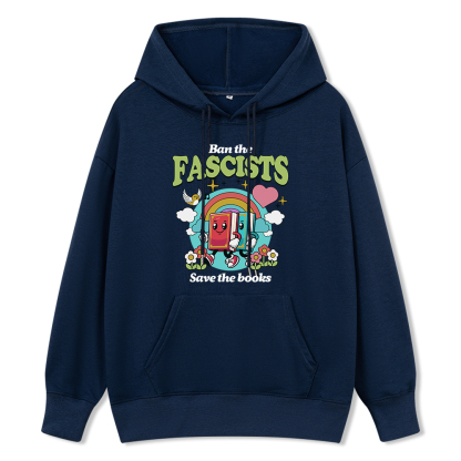 Pagewings Ban the Fascists Save the Books Unisex Classic Hoodie