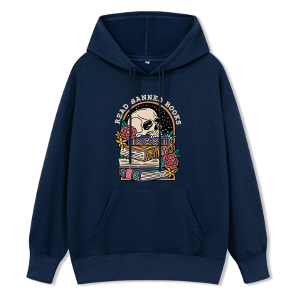Pagewings Read Banned Book Floral Unisex Classic Hoodie