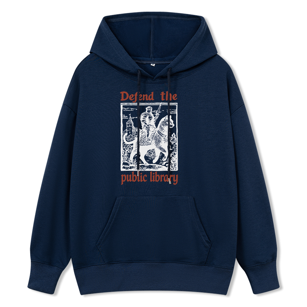Pagewings Defend the Public Library Unisex Classic Hoodie