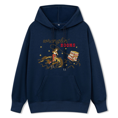 Pagewings Wranglin' Books Unisex Classic Hoodie
