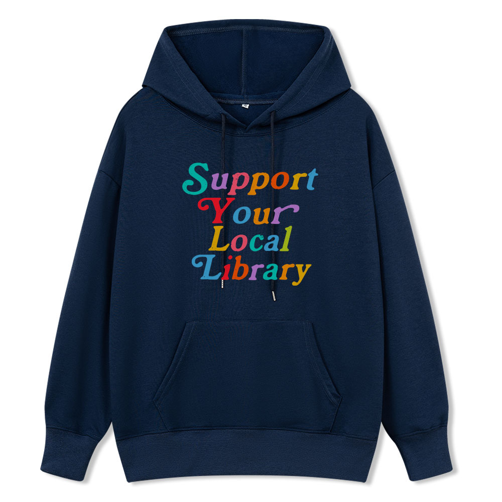 Pagewings Support Your Local Library Unisex Classic Hoodie