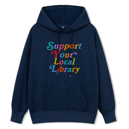 Pagewings Support Your Local Library Unisex Classic Hoodie
