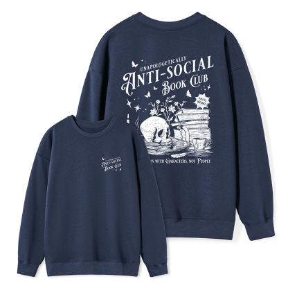 Pagewings Anti-social Book Club Comfort Colors Unisex Classic Sweatshirt