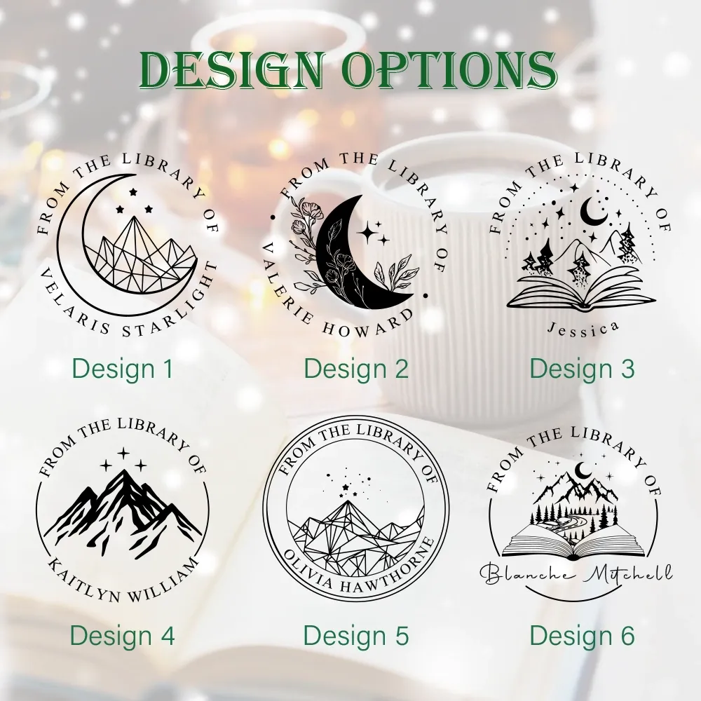 Pagewings Personalized Scenery Name Book Lovers Gift Book Embosser