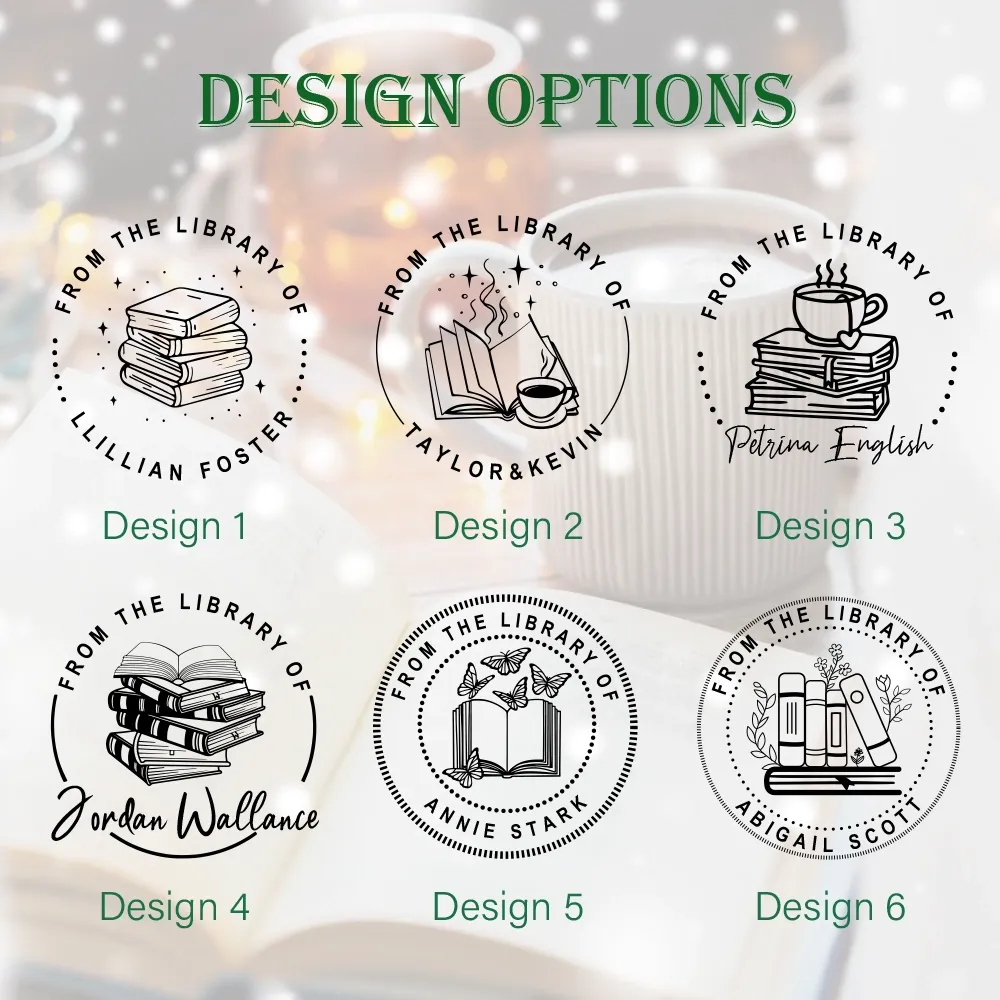 Pagewings Personalized Name Book Lovers  Books Gift Book Embosser