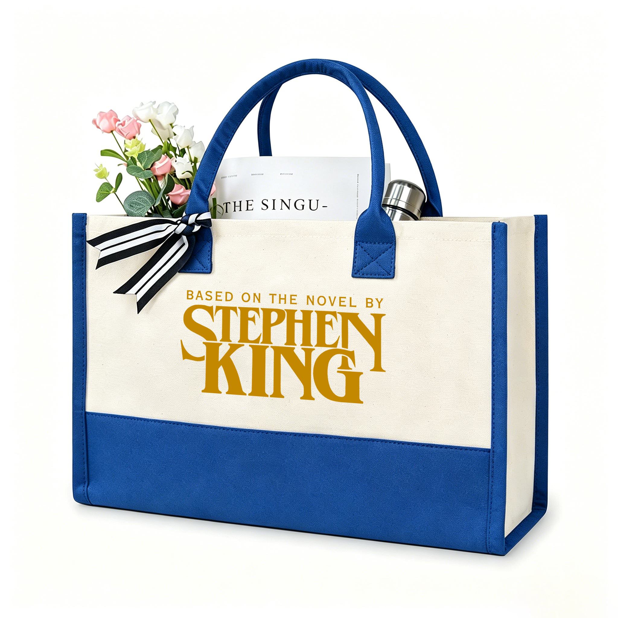 Pagewings Based On A Novel By Horror Writer12416 Large Tote Bag