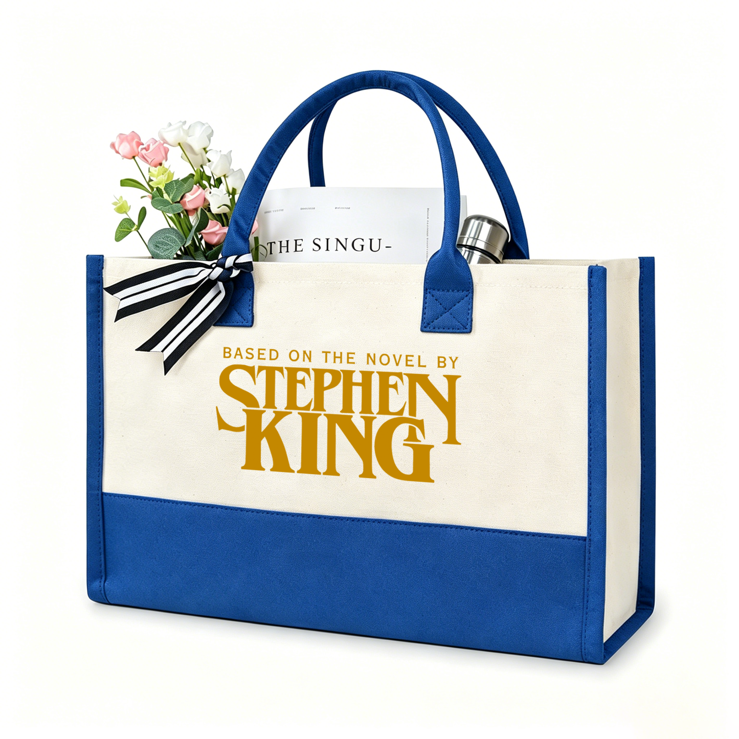 Pagewings Based On A Novel By Horror Writer12416 Large Tote Bag