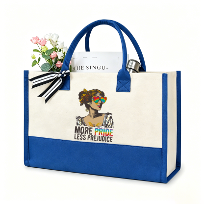 Pagewings More Pride Less Prejudice11676 Large Tote Bag