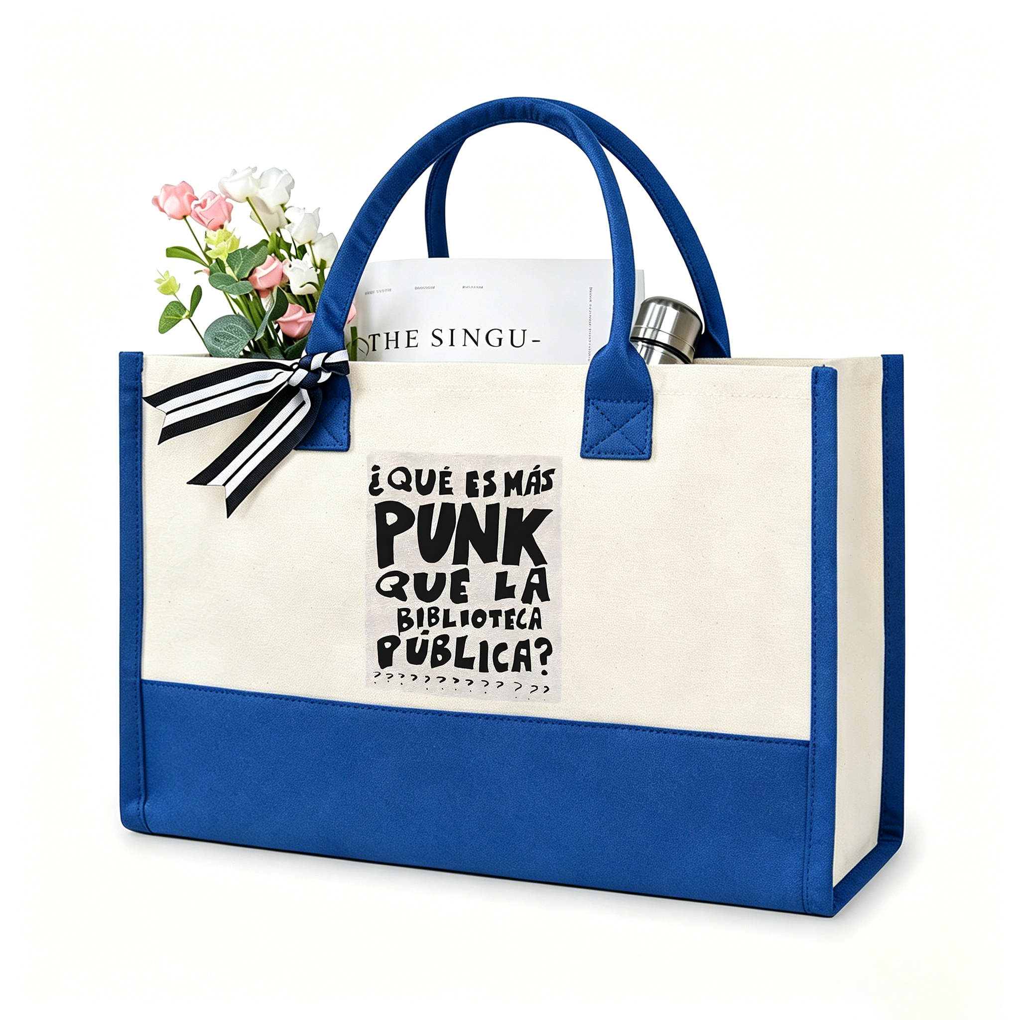Pagewings What's More Punk Than The Public Library12662 Large Tote Bag