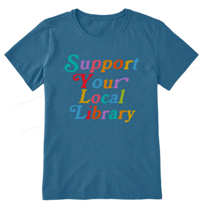 Pagewings Support Your Local Library Unisex Classic T-shirt