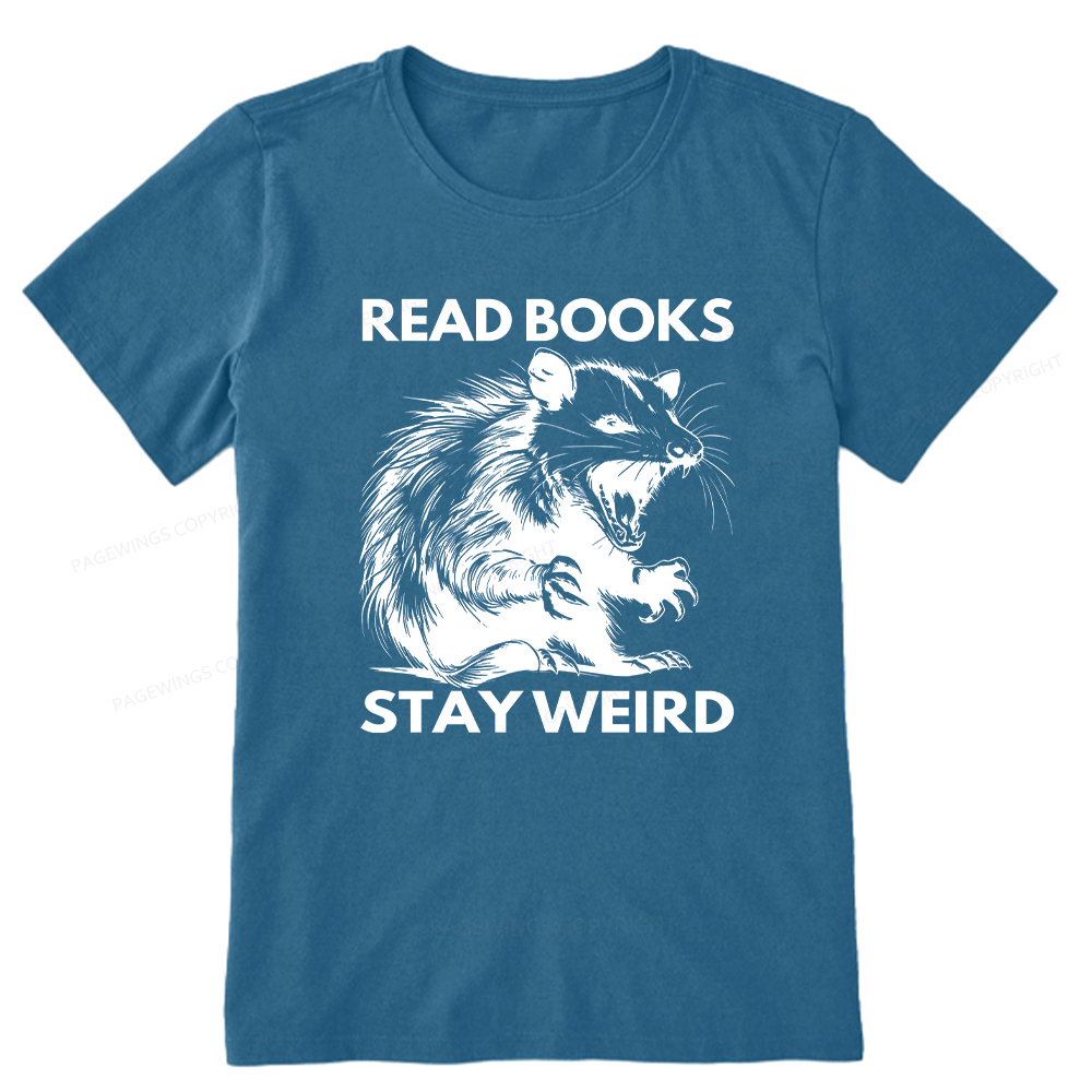 Pagewings Read Books Stay Weird Unisex Classic T-shirt