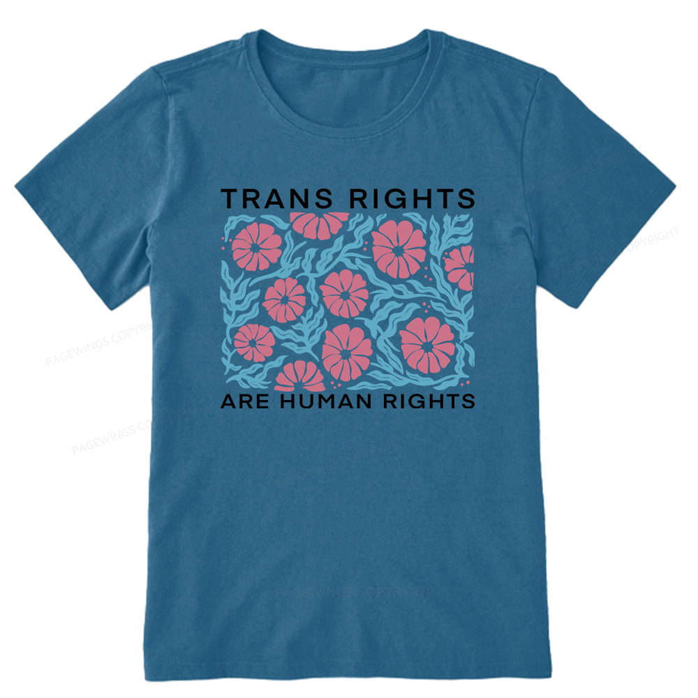 Pagewings Trans Rights Are Human Rights Unisex Classic T-shirt