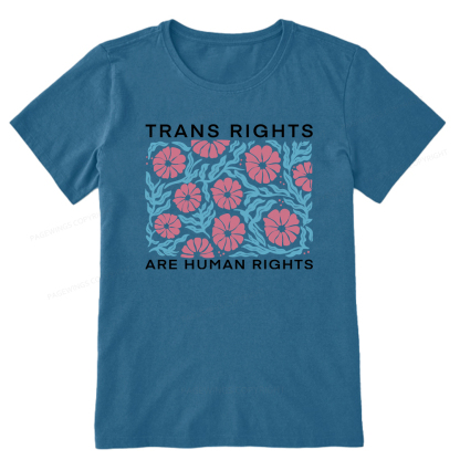 Pagewings Trans Rights Are Human Rights Unisex Classic T-shirt