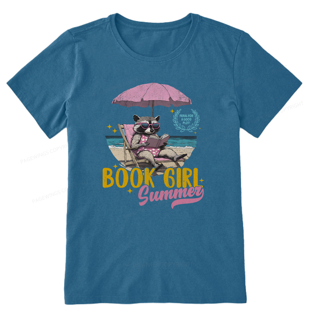 Pagewings Book Girl Summer Unisex Classic T-shirt