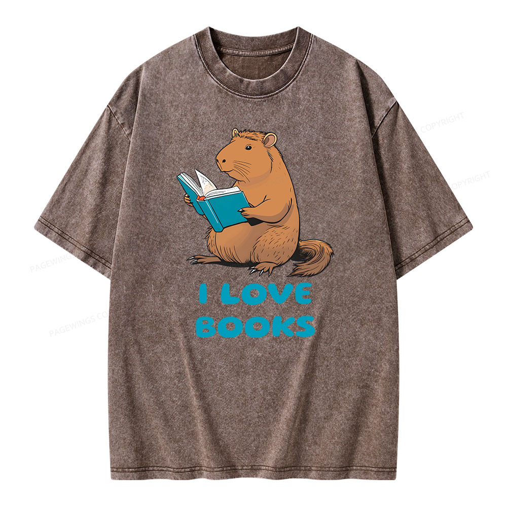 [Copy]Pagewings Week and Library Unisex Washed T-shirt