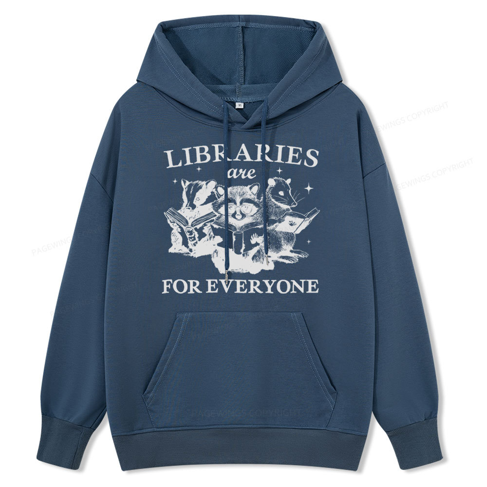Pagewings Libraries Are For Everyone Unisex Classic Hoodie