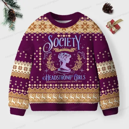 Pagewings He Sees What You've Been Reading Unisex Ugly Knit Sweatshirt
