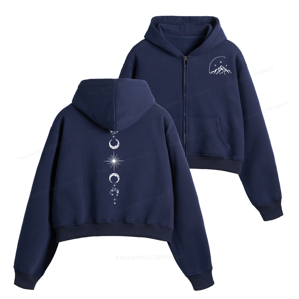 Pagewings Hello Feyre Darling Fleece Zip-Up Hoodie