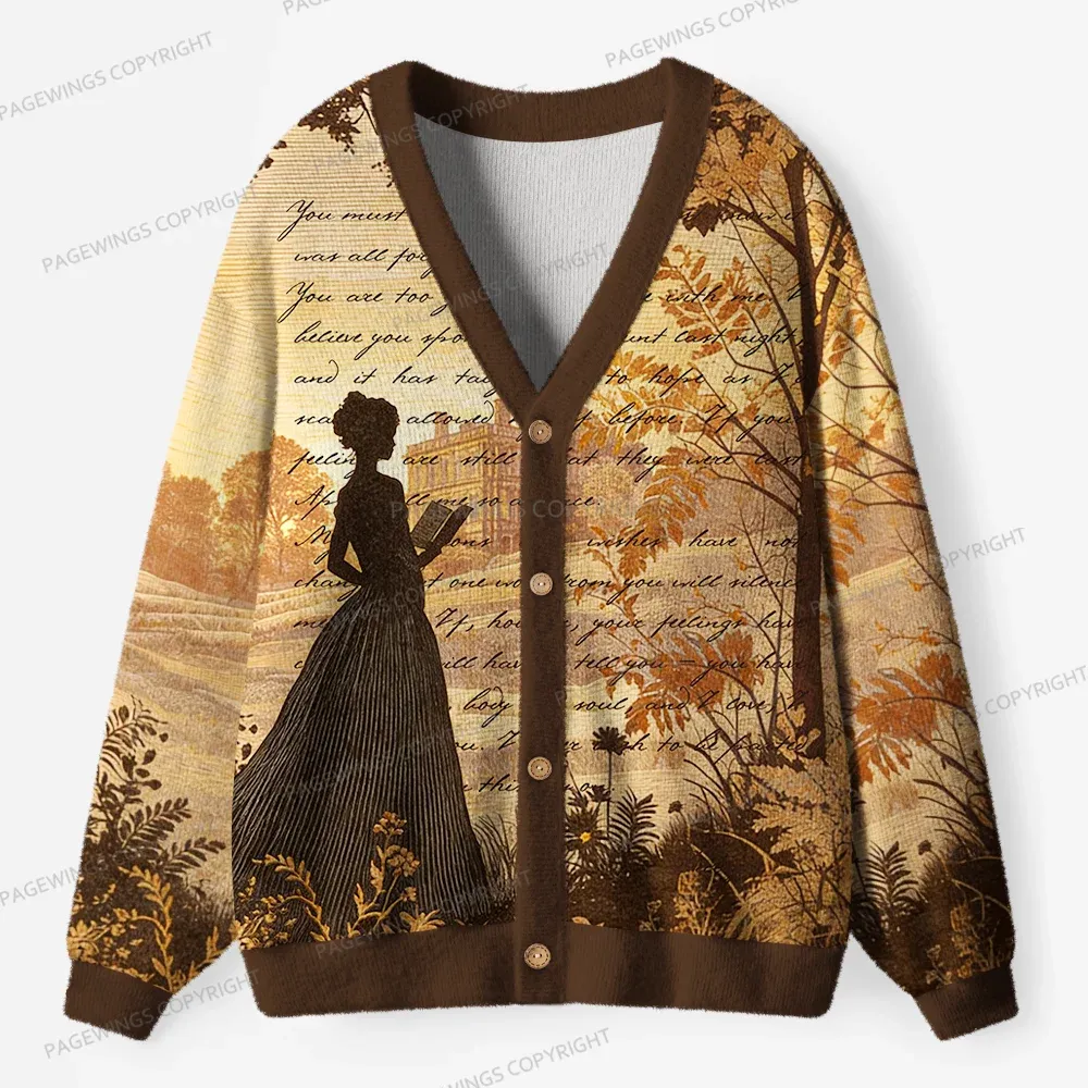 Pagewings Literary Women Unisex Ugly Cardigan Sweaters