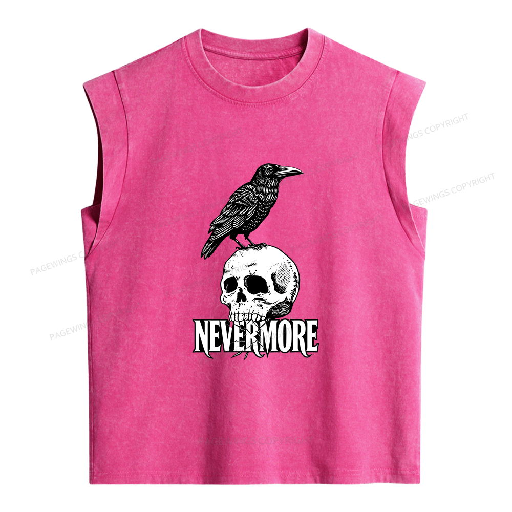 Pagewings Nevermore Women's Washed Tank Top