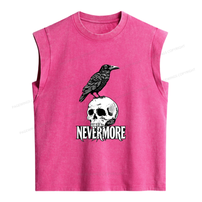 Pagewings Nevermore Women's Washed Tank Top