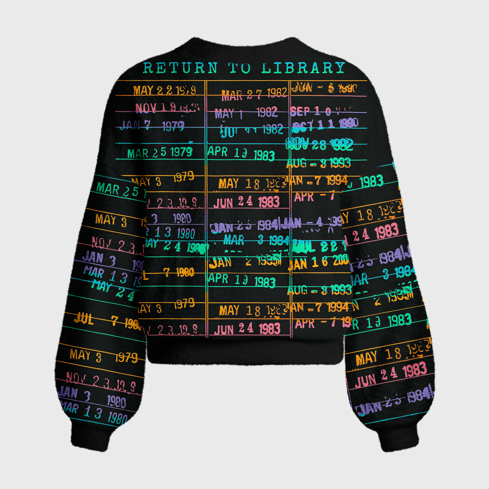 Pagewings Return to Library Women's Cardigan Sweater