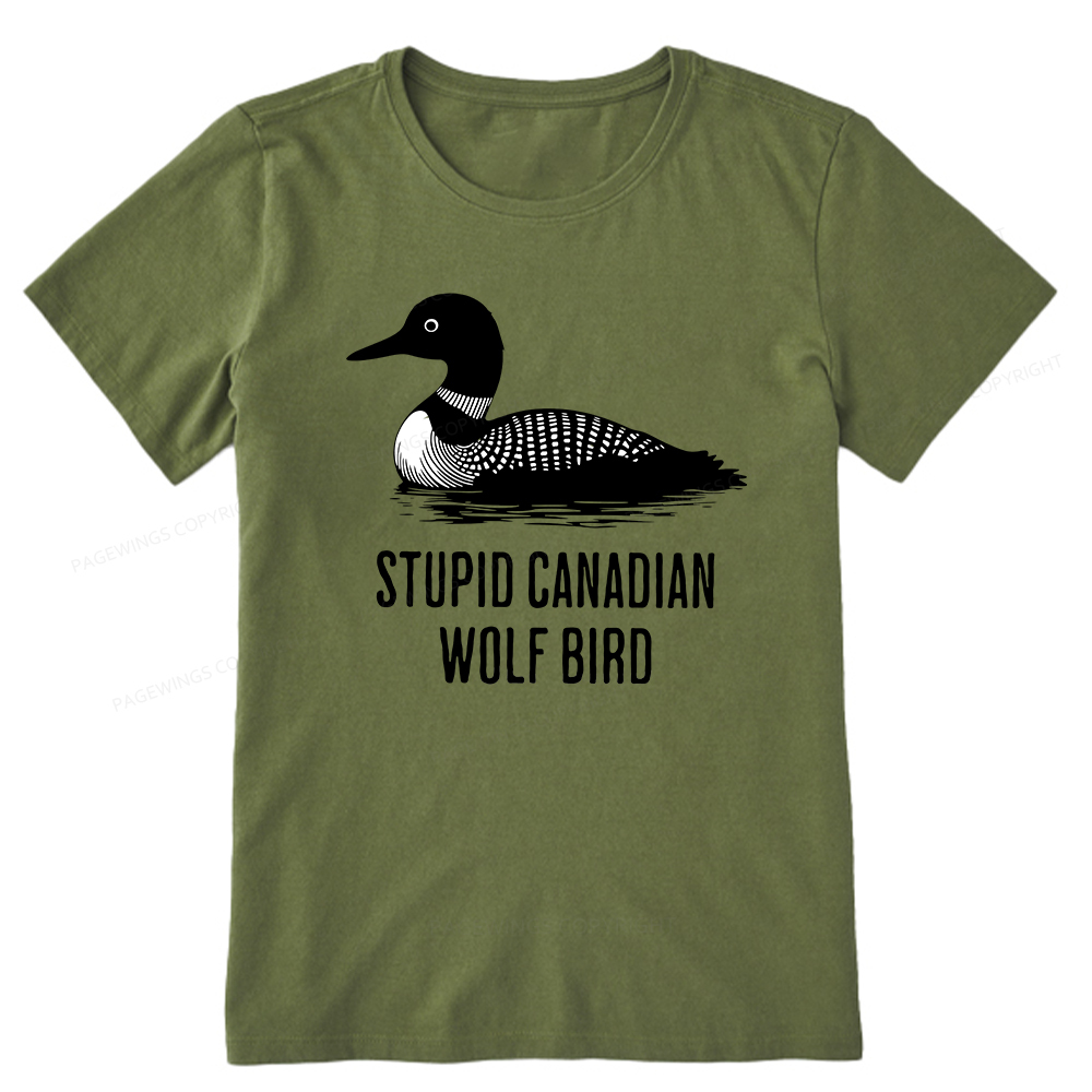 Pagewings Stupid Canadian Wolf Bird Unisex Classic T-shirt